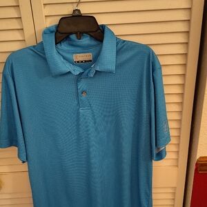 PGA Tour Blue Athletic Polo Shirt